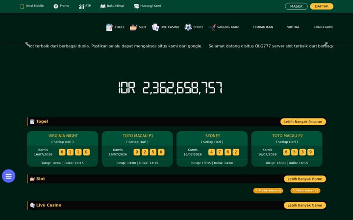 Screenshot of olg777.org