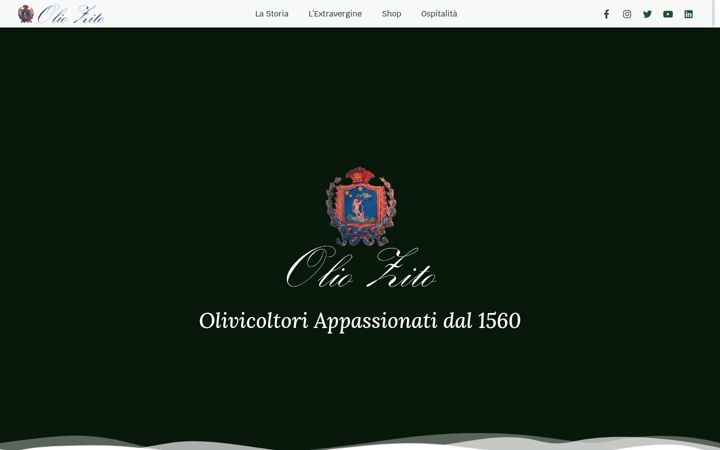 Screenshot von oliozito.it