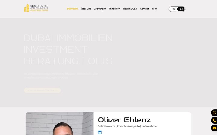 Screenshot of olis.lifestyle