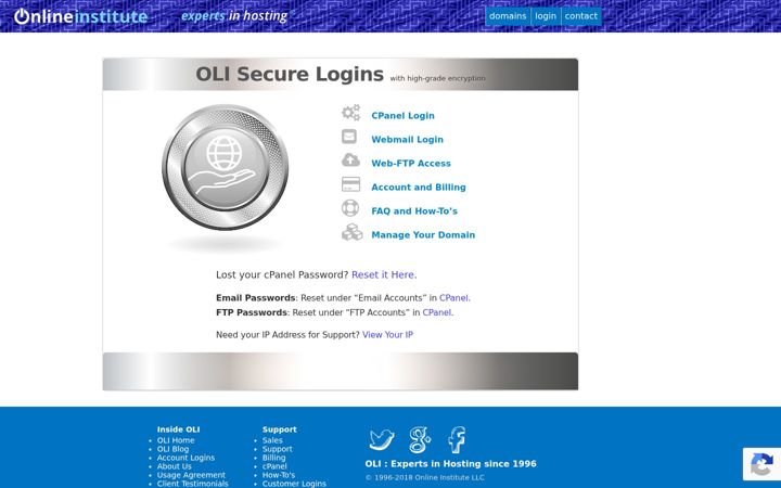 Screenshot of oliserver.com