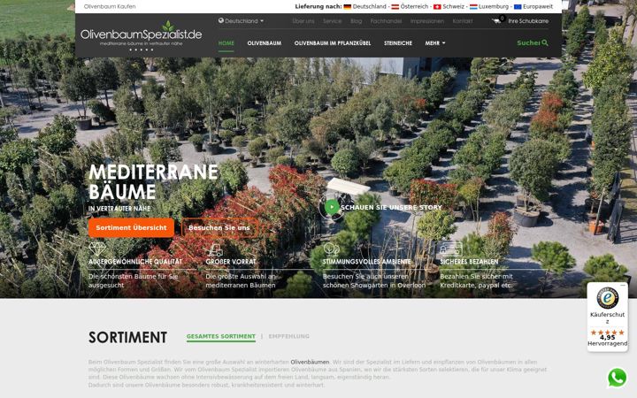 Screenshot of olivenbaum.de