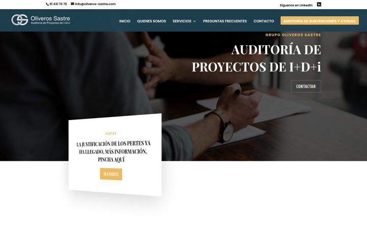 Screenshot of oliveros-sastre.com