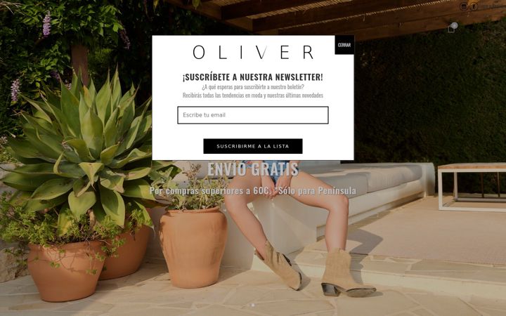 Screenshot του olivershopping.es