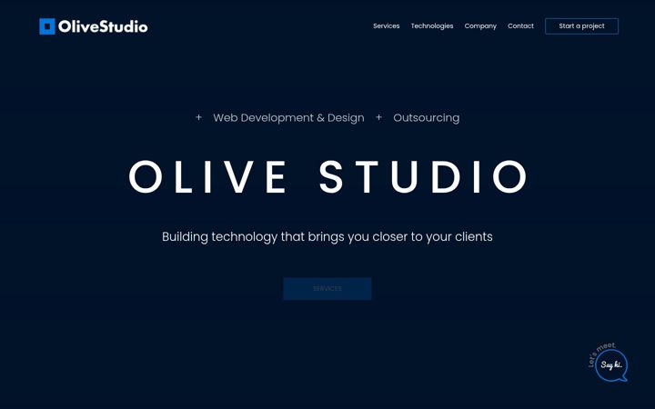 Captură de ecran a olivestudio.net