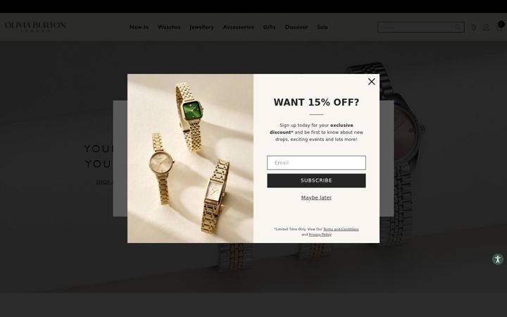 Screenshot of oliviaburton.com