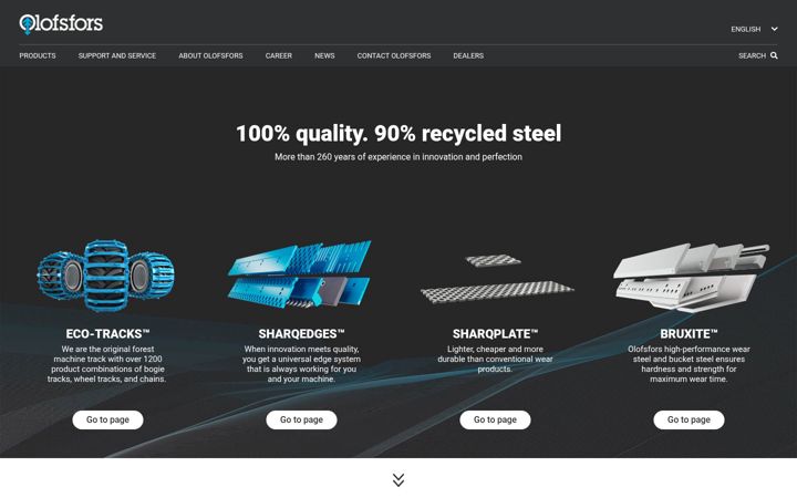 Screenshot of olofsfors.com