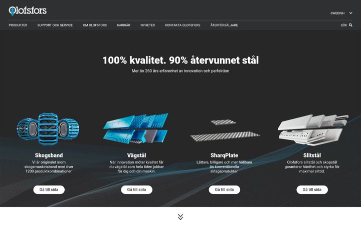 Ekrano kopija olofsfors.se