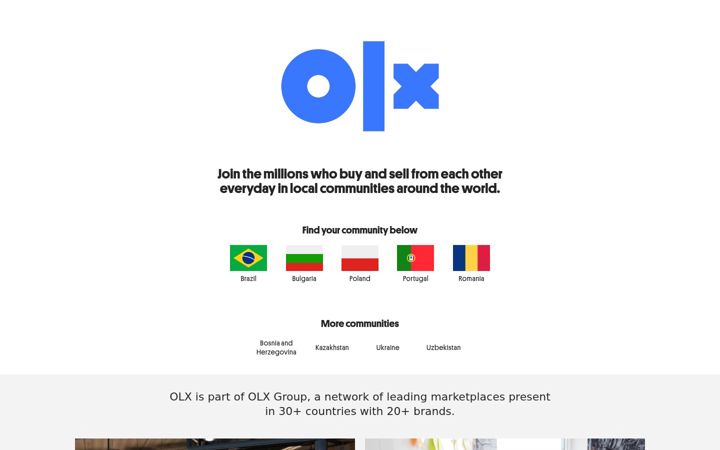 Screenshot van olx.com