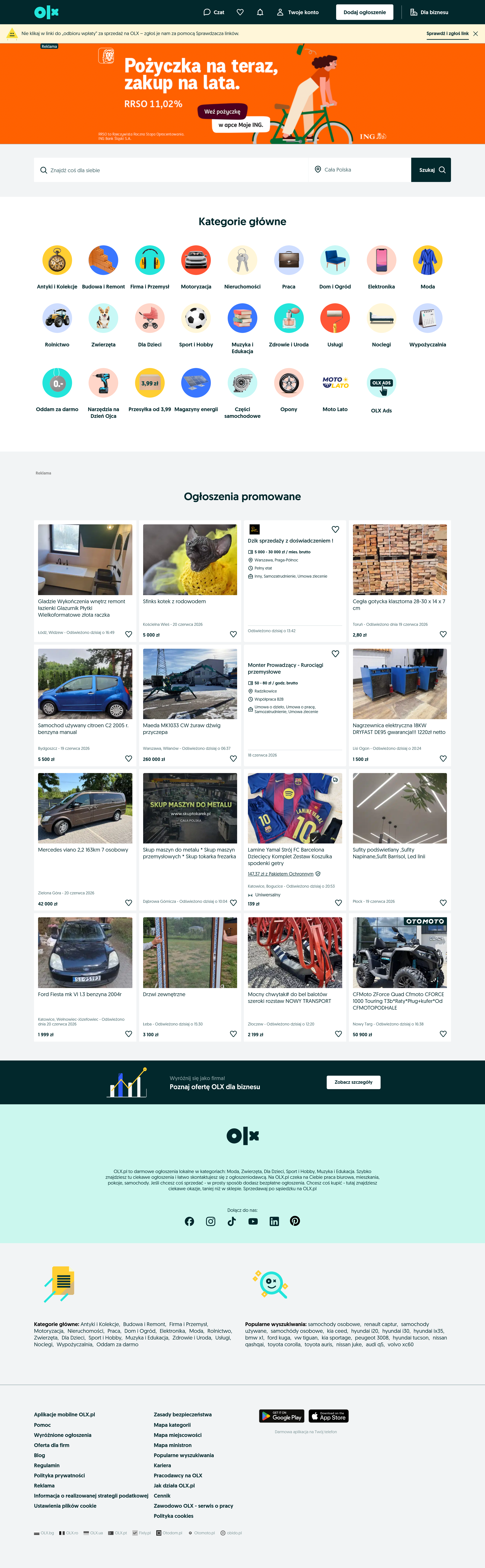 Screenshot of olx.pl