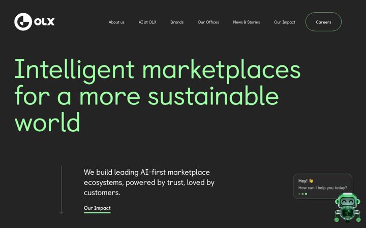 Skjermbilde av olxgroup.com