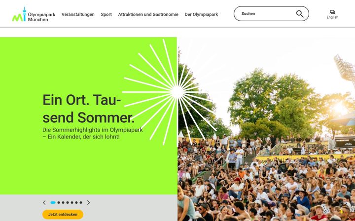 Screenshot of olympiapark.de