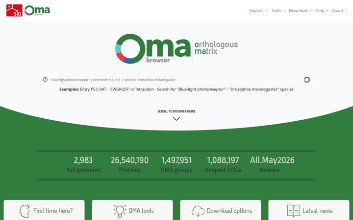 Screenshot of omabrowser.org
