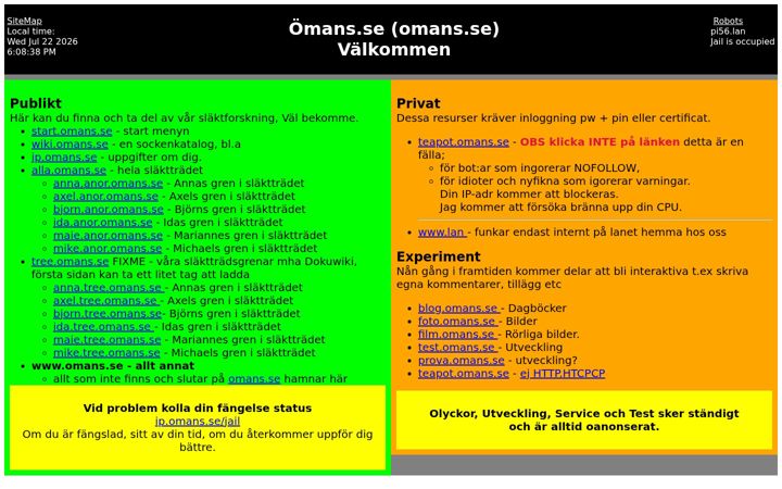 Screenshot of omans.se