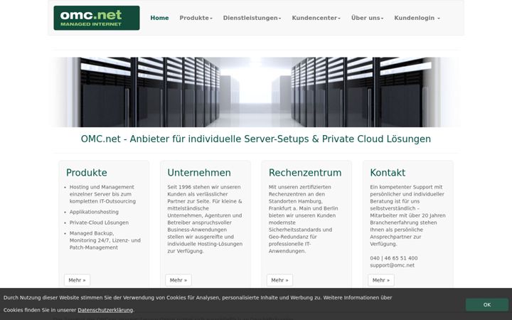 Screenshot of omc.net