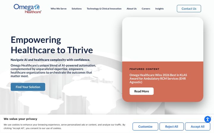 Screenshot ta' omegahms.com