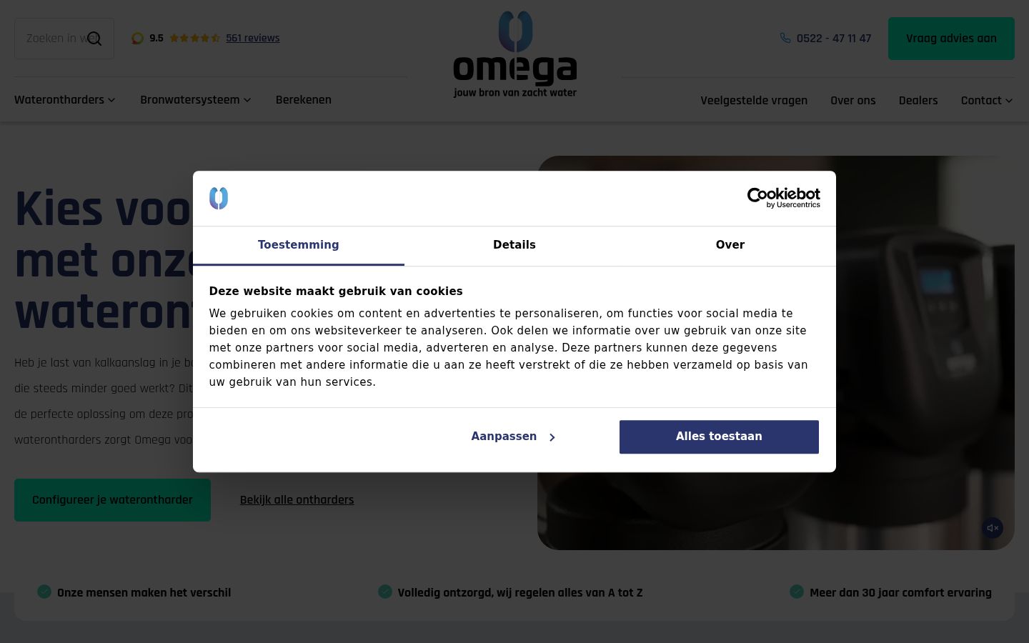 Snímka obrazovky banera súhlasu zobrazeného pred akoukoľvek interakciou