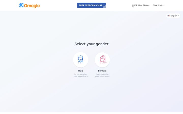 Screenshot of omegle.is