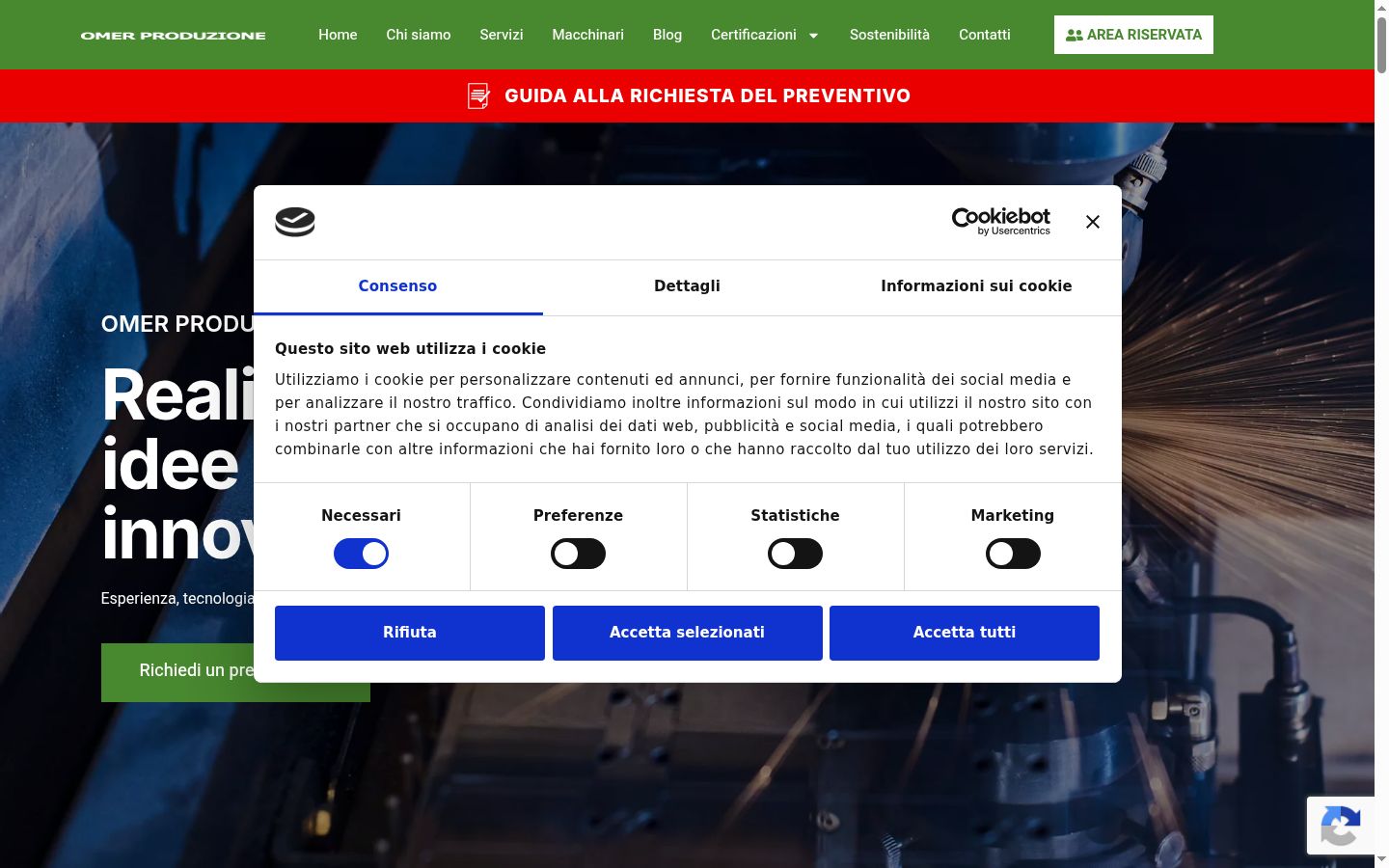Captură de ecran a bannerului de consimțământ afișat înainte de orice interacțiune
