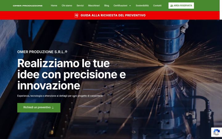 Ekrano kopija omerproduzione.it