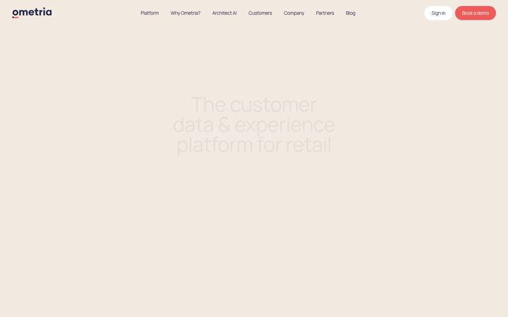 Screenshot του ometria.com