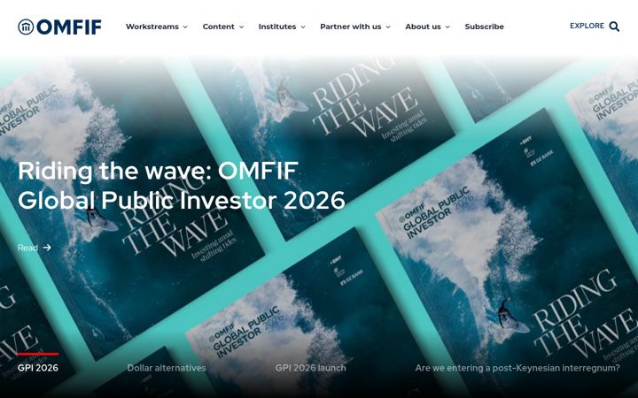 Screenshot of omfif.org