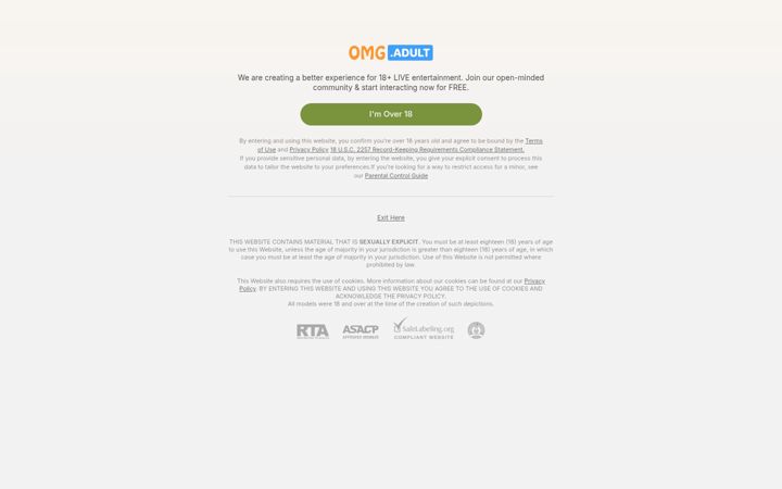 Screenshot of omg.adult
