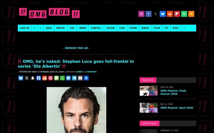 Screenshot of omg.blog
