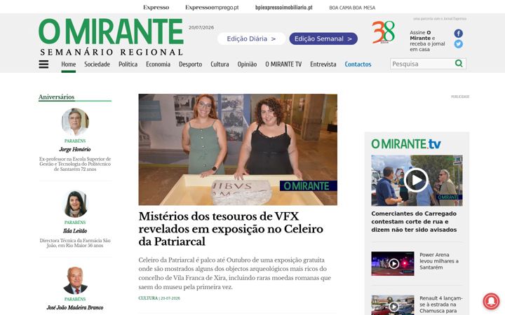 Screenshot of omirante.pt