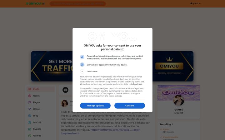 Skärmbild av omiyou.com