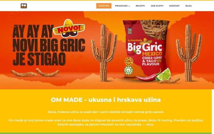Snimka zaslona za ommade.rs