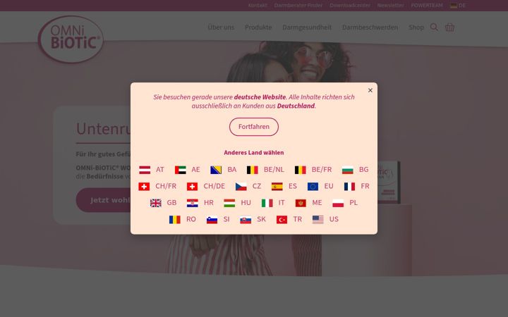 Screenshot of omni-biotic.com