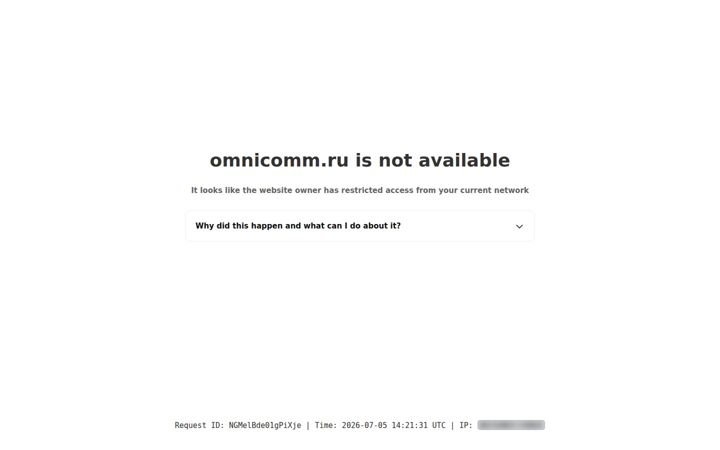 Screenshot of omnicomm.ru