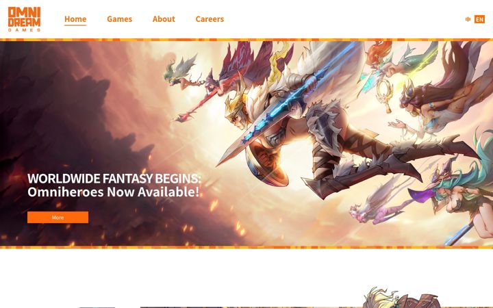Screenshot of omnidreamgames.com