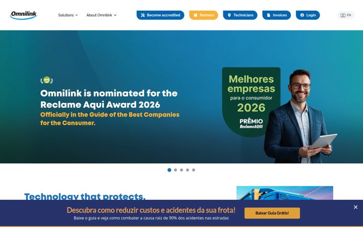 Screenshot of omnilink.com.br