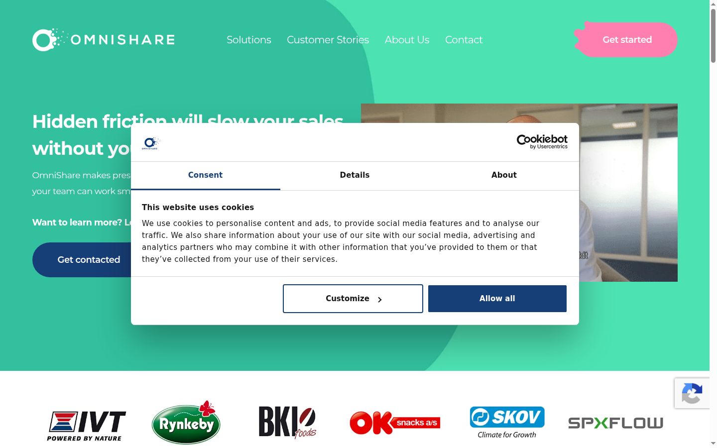 Zrzut ekranu banera zgody wyświetlanego przed jakąkolwiek interakcją