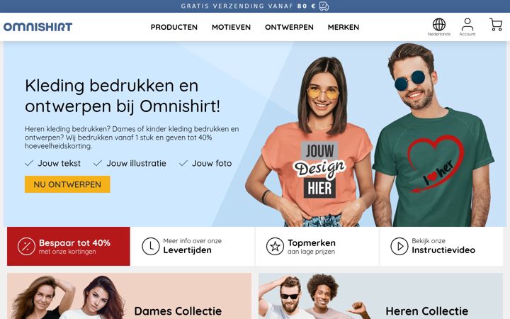 Screenshot of omnishirt.be