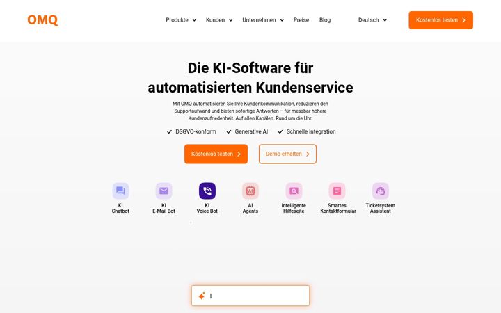 Screenshot of omq.de