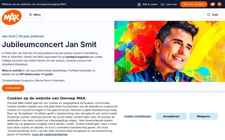 Screenshot of omroepmax.nl