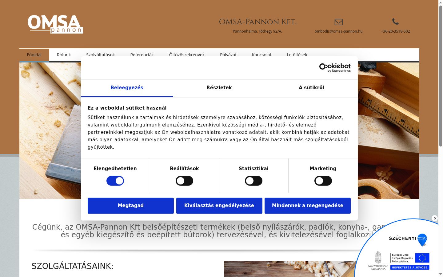 Screenshot des Einwilligungsbanners vor jeglicher Interaktion
