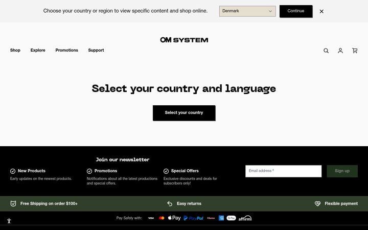 Kuvakaappaus sivustosta omsystem.com