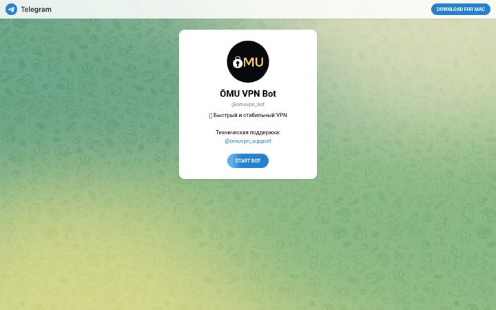 Screenshot of omuvpn.tech