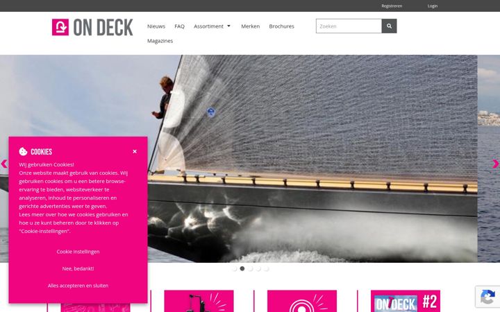 Screenshot of on-deck.nl