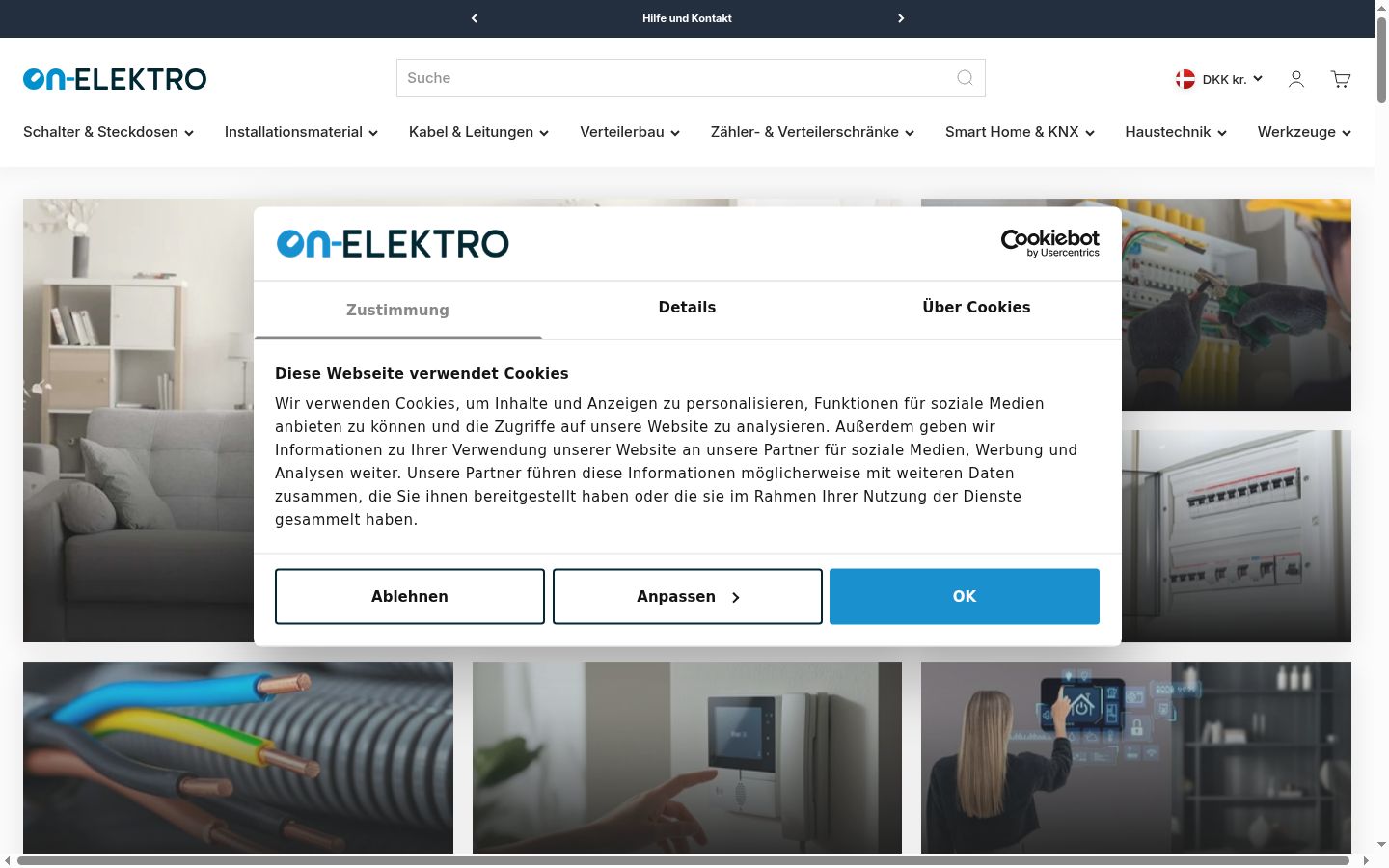 Zrzut ekranu banera zgody wyświetlanego przed jakąkolwiek interakcją