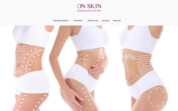 Snimka zaslona za on-skin.ch