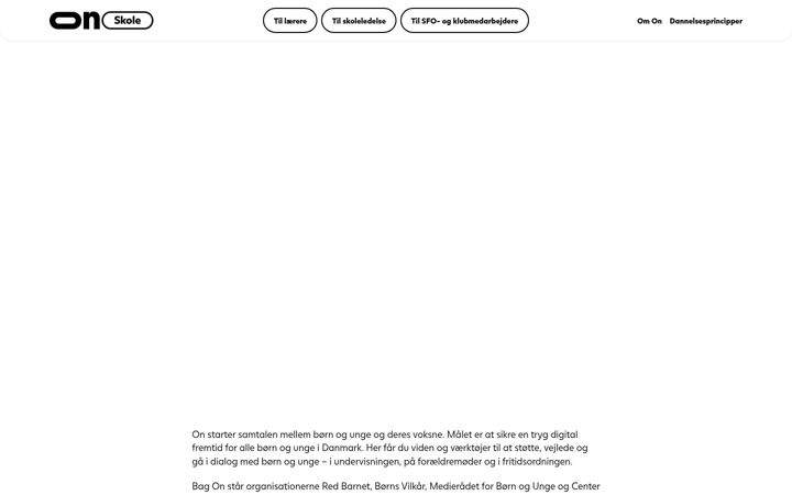 Screenshot of on-skole.dk