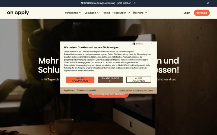 Screenshot of onapply.de