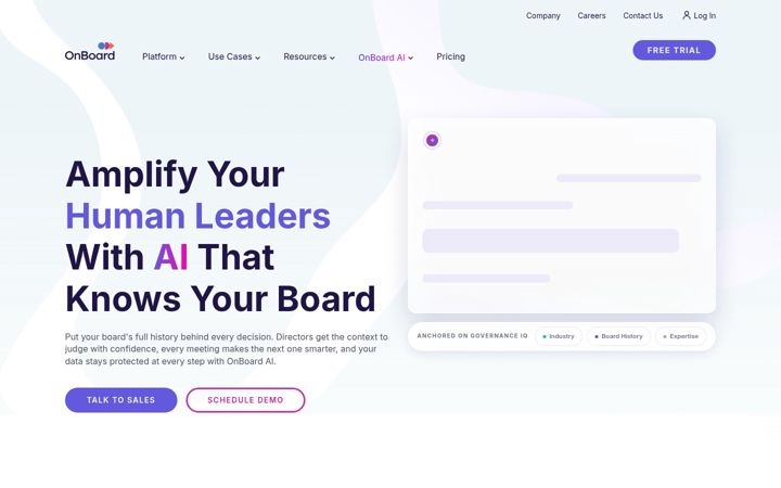 Screenshot of onboardmeetings.com