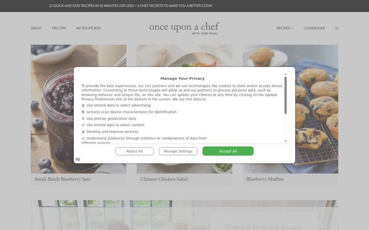 Ekrānuzņēmums no onceuponachef.com