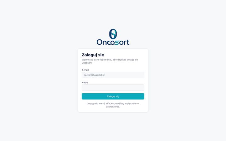 Screenshot of oncosort.io