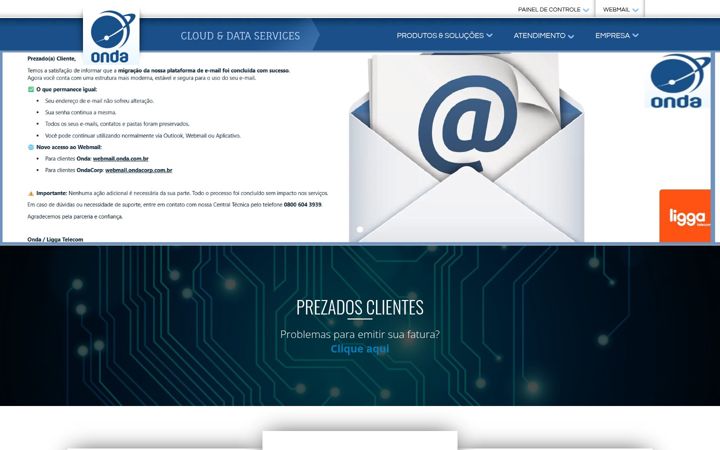 Screenshot of onda.com.br
